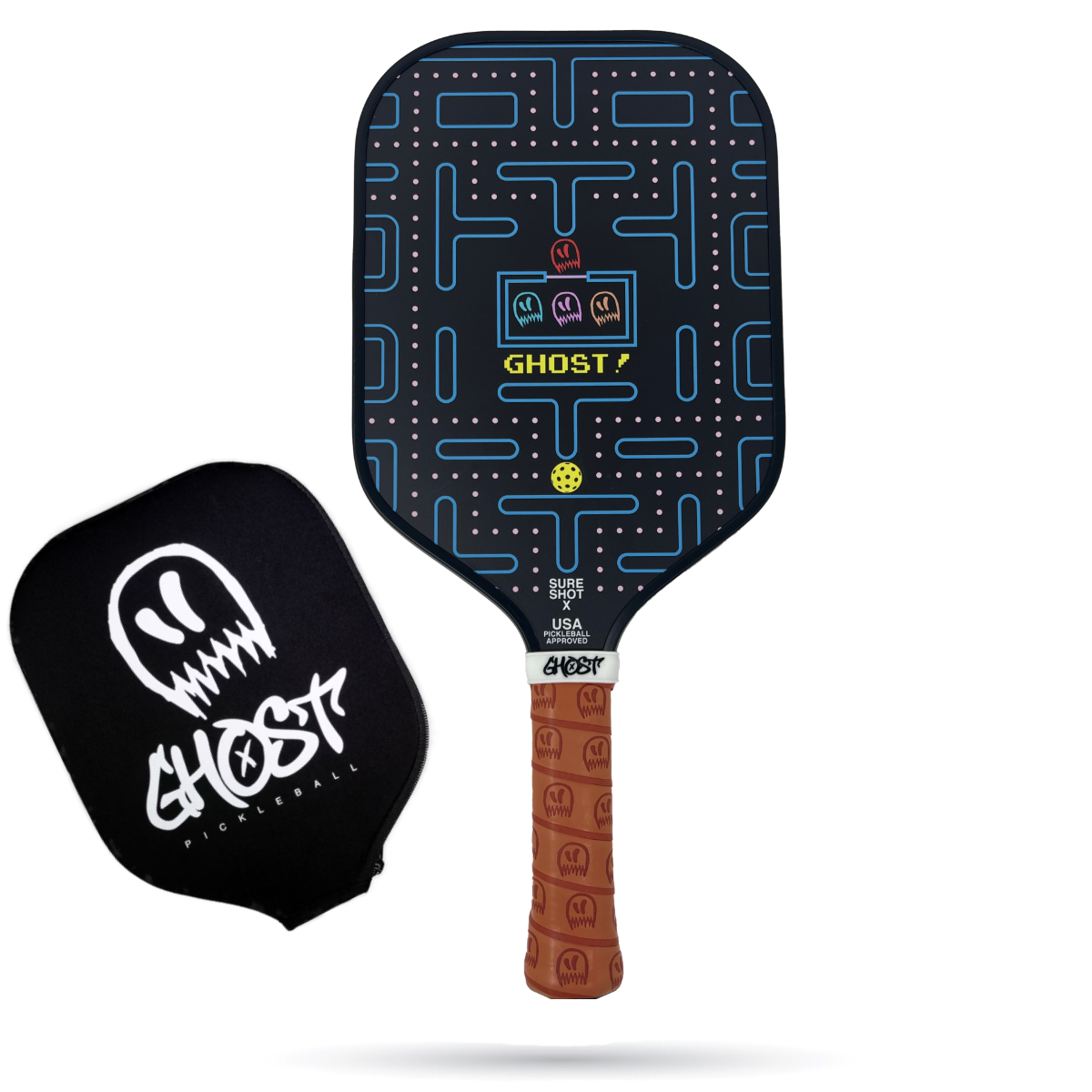 Vinsguir Fiberglasses Pickleball Paddles Set Graffiti of 2 Pickleball